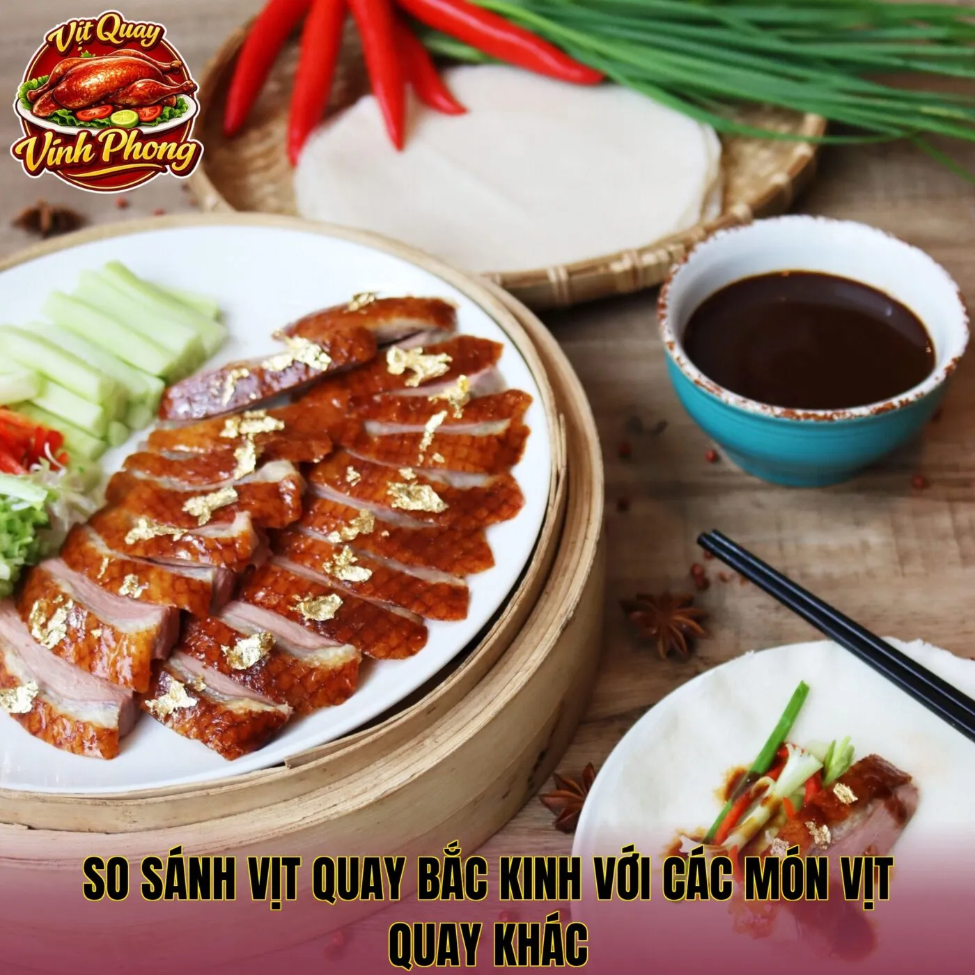 so sánh vịt quay Bắc Kinh với các món vịt quay khác
